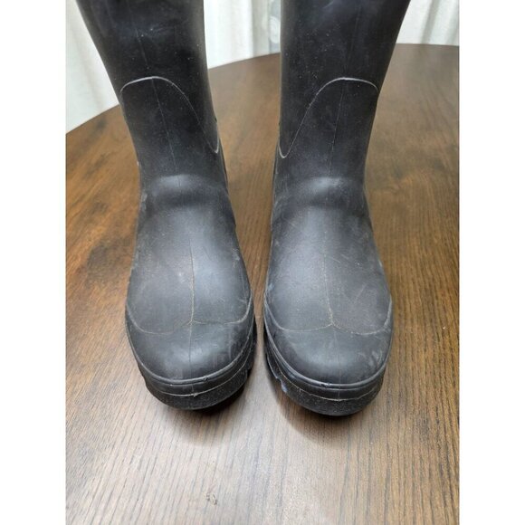 Kamik Jennifer Womens 7M Charcoal Grey Rubber Wellington Rain Winter Fall Boots - Picture 4 of 16